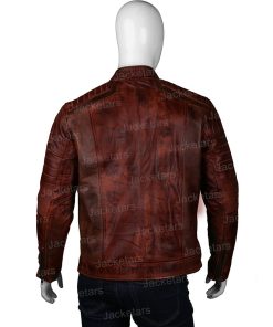 Mens Brown Biker Jacket