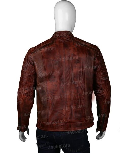 Mens Brown Biker Jacket