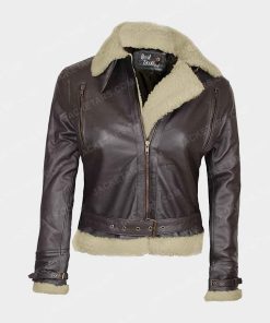 Womens Asymmetrical Leather Jacket