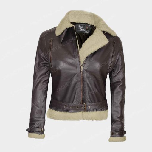 Womens Asymmetrical Leather Jacket