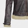 Brown Womens Asymmetrical Leather Jackets
