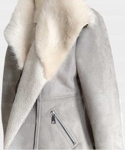Womens Bomber Fancy Fur Jacket