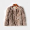 Womens Brown Fur Jacket