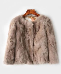 Womens Brown Fur Jacket