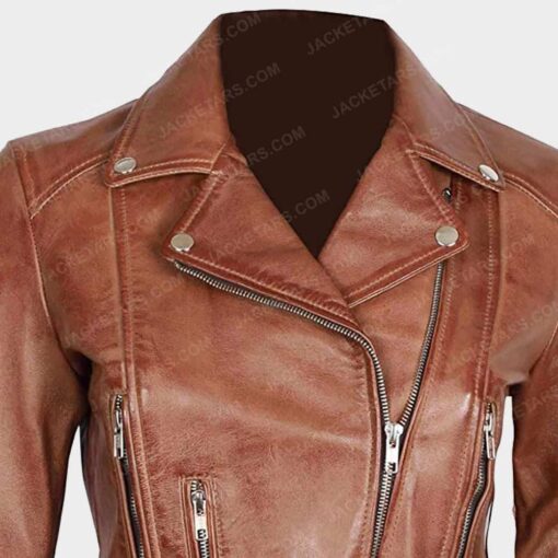 Womens Brown Leather Jacket