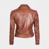 Womens Decrum Brown Leather Jacket