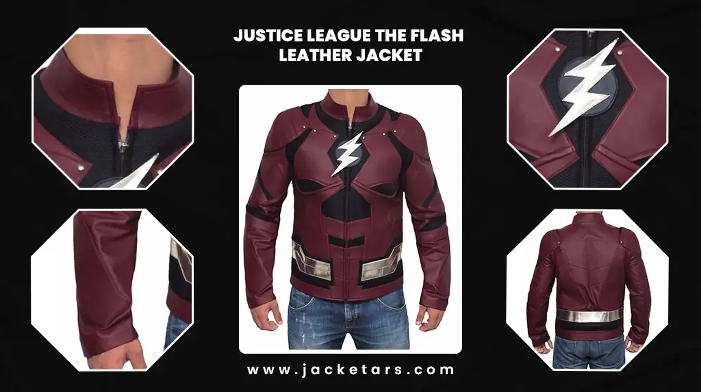 Justice League The Flash Leather Jacket