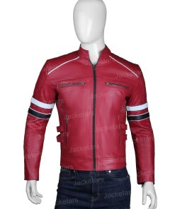 Mens Cafe Racer Red Leather Jacket.jpg