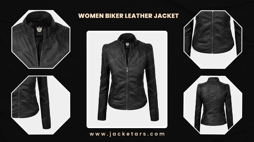 Women Biker Leather Jacket
