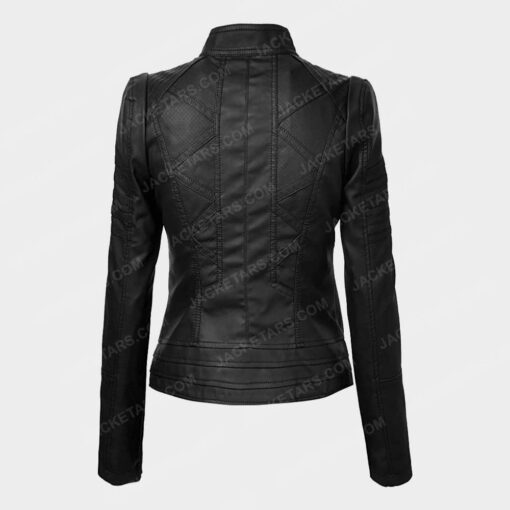 Womens Biker Black Jacket