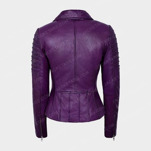Womens Motorcycle Purple Jacket