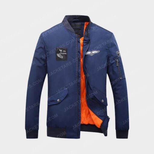 Men Hot Autumn and Winter Blue Jacket