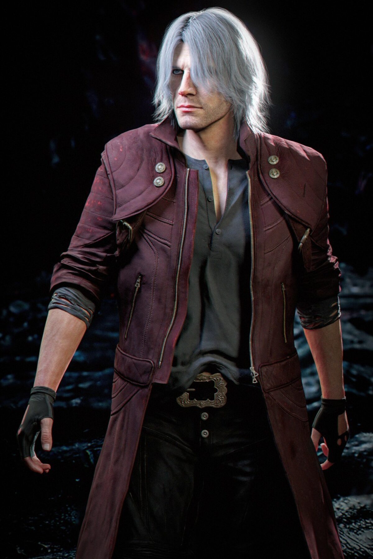 New DMC Devil May Cry 5 Jacket Dante Cosplay Costume Coat Men's Shirt  Halloween Costume