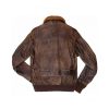 Men Distressed Flight Brown Leather Jacket