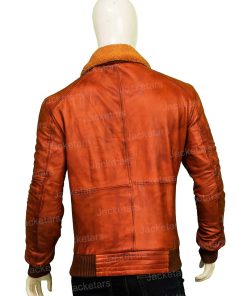 Mens Camel Brown Leather Jacket