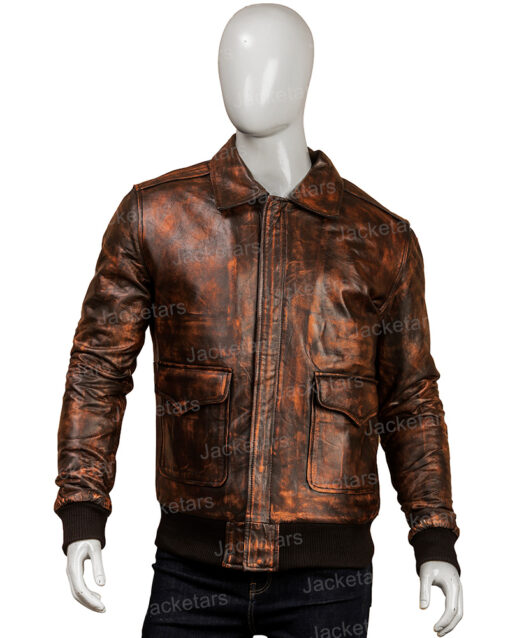 Mens Distressed Brown Leather Jackets