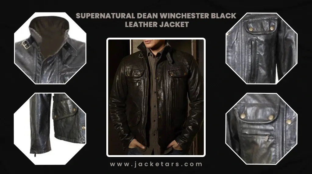Supernatural Dean Winchester Black Leather Jacket