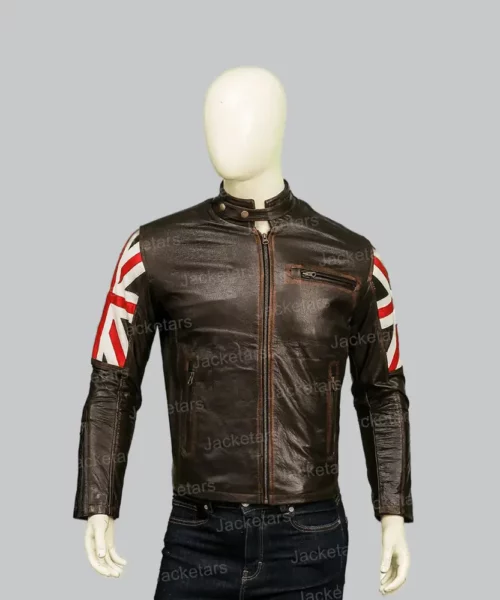 British Flag Vintage Leather Jackets