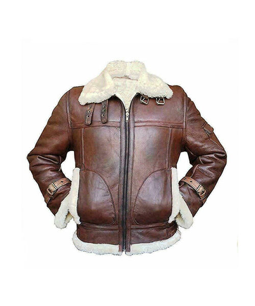 Men's RAF B3 Aviator Shearling Bomber Jacket
