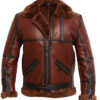 Mens RAF Shearling Aviator Jacket