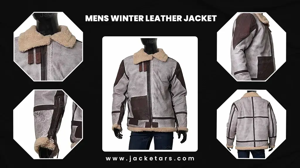 Mens Winter Leather Jacket