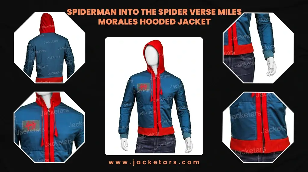 Spiderman Into The Spider Verse Miles Morales Hooded Jacket