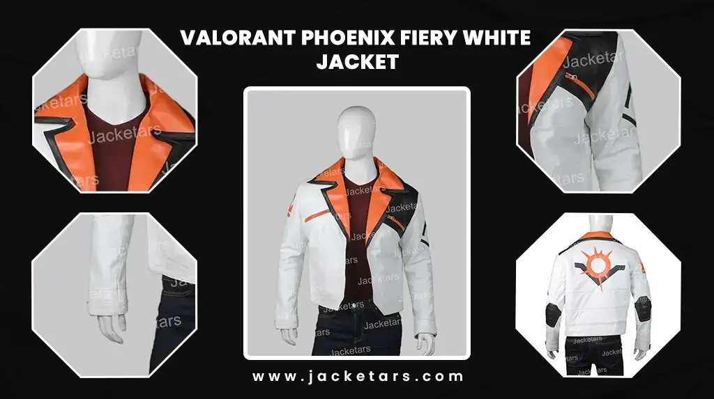 Valorant Phoenix Fiery White Jacket