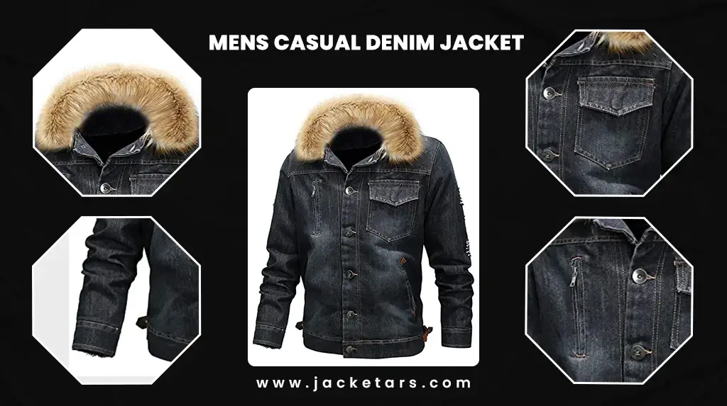 Mens Casual Denim Jacket