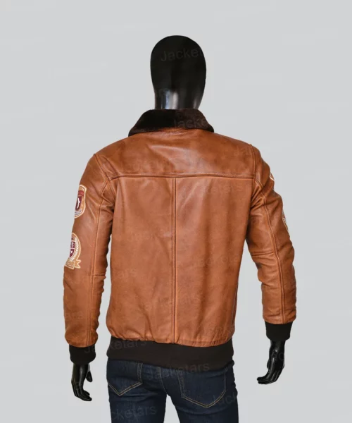 Aviator Mens Fur Bomber Jacket