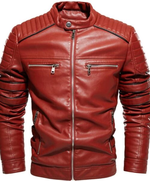Mens Brown Vintage Leather Jacket