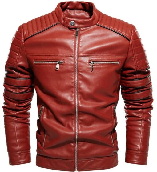 Mens Brown Vintage Leather Jacket