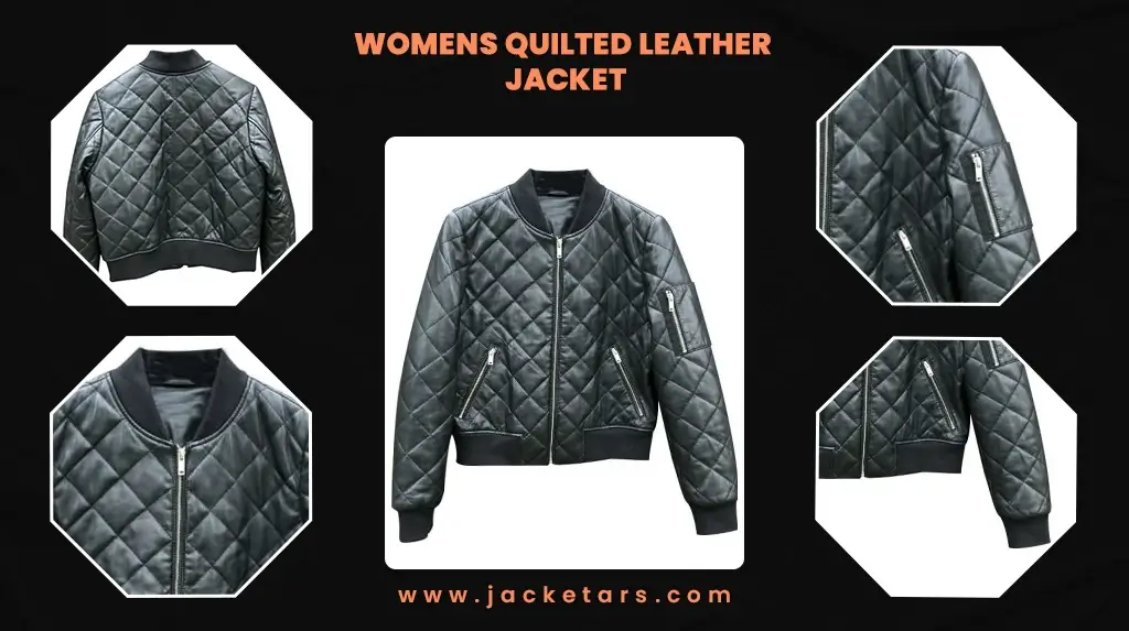 Womens Quilted Leather Jacket