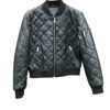 Womens Quilted Leather Jacket