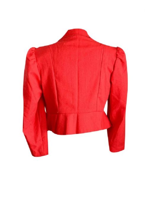 Womens Slimfit Vintage Red Blazer