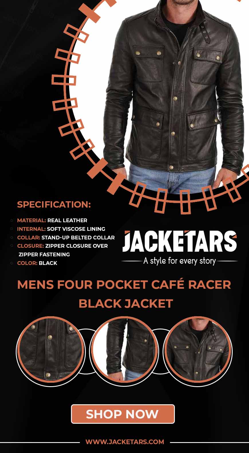 https://www.jacketars.com/wp-content/uploads/2021/03/Mens-Four-Pocket-Cafe-Racer-Black-Jacket.jpg