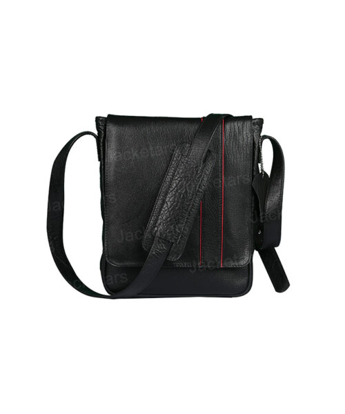 Crossbody Satchel Black Leather Bag