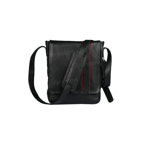 Crossbody Satchel Black Leather Bag