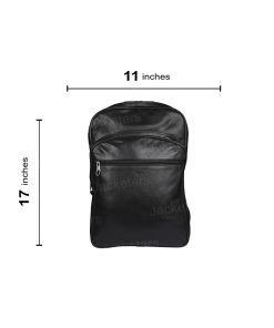 Genuine Black Leather Backpack