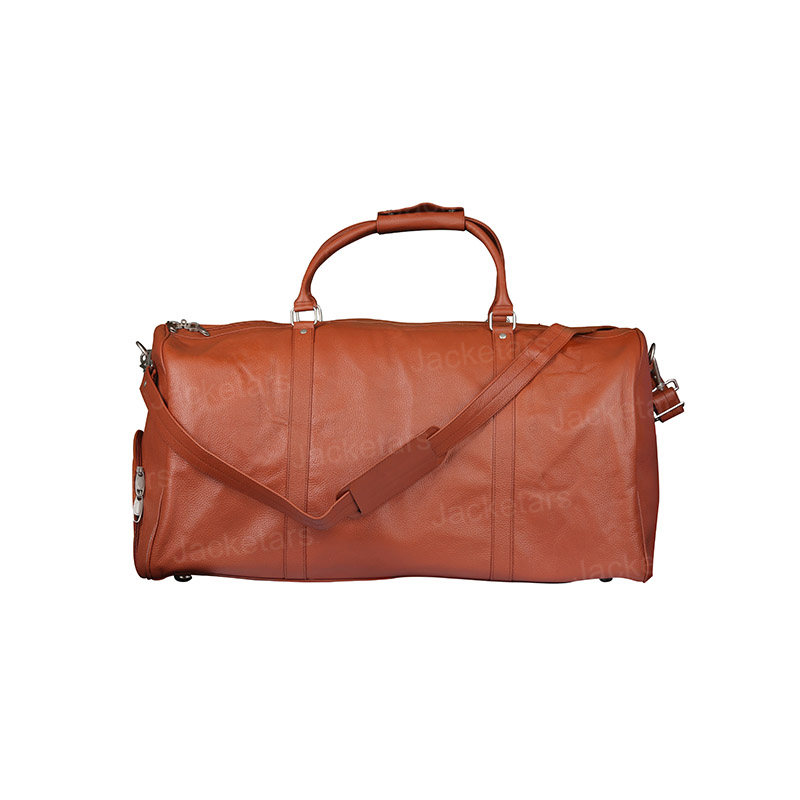 Handmade Genuine Leather Duffle Bag - Jacketars