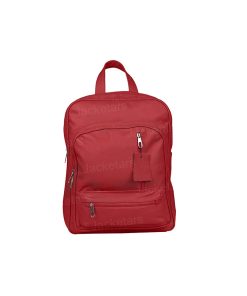 Genuine Red Leather Backpack