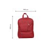 Handmade Genuine Red Leather Backpack