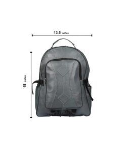 Handmade Grey Genuine Leather Backpack