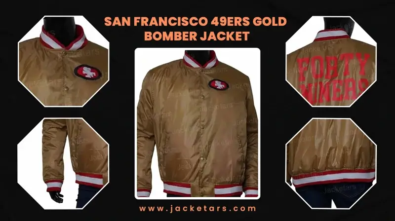 San Francisco 49ers Gold Bomber Jacket
