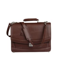 Venezia Brown Briefcase Laptop Leather Bag