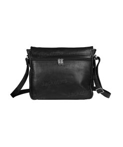 Vintage Black Crossbody Laptop Messenger Black Bag