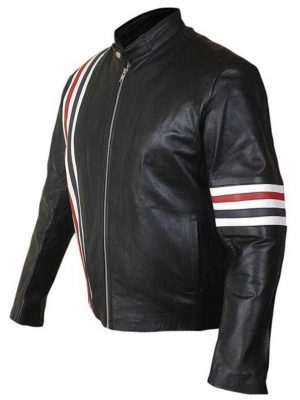 American Flag Leather Motorcycle Jacket | Independence Day Leather Jacket