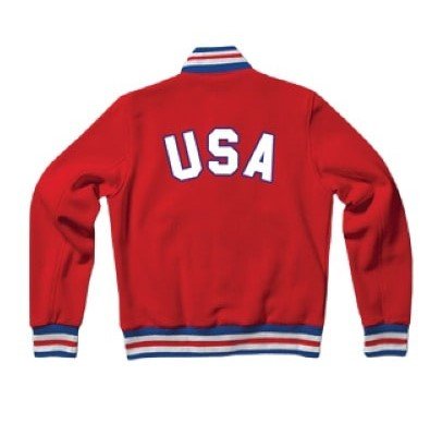United States Red Letterman Varsity Jacket