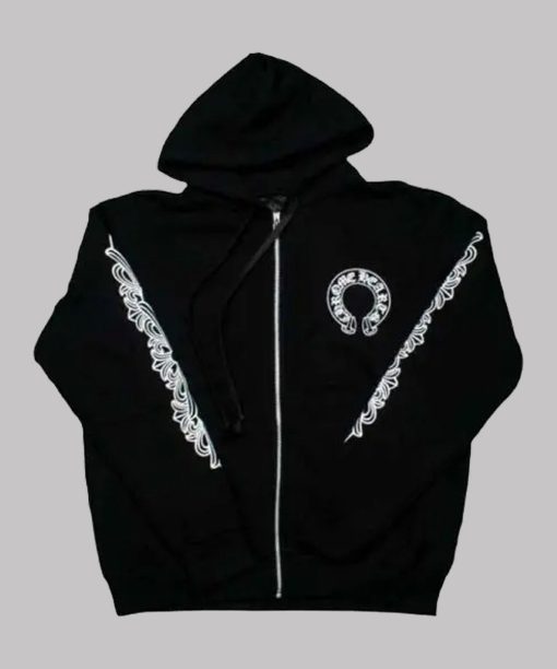 Chrome Hearts Floral Cross Hoodie For Men’s and Women’s