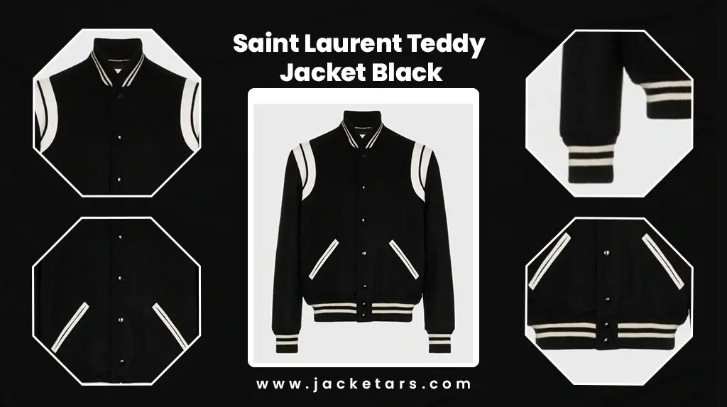 Saint Laurent Teddy Jacket Black