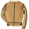 Unisex B3 Aviator Pilot Bomber Brown Suede Leather Shearling Jacket